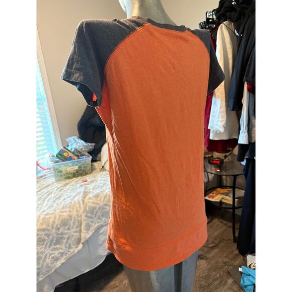 Three Square Auburn University Embroidered Colorblock Short Sleeve Womens Shirt - Picture 4 of 5